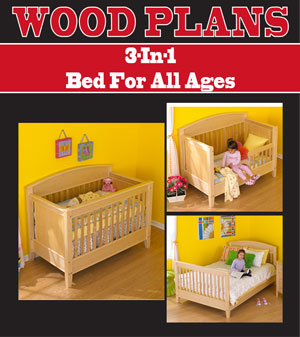 3-In-1 Bed For All Ages Woodworking Plans